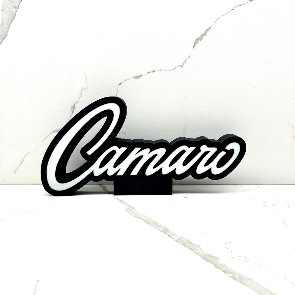 Old School Chevy Camaro Emblem 3D Sign