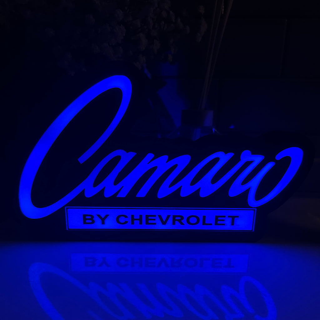 Camaro by Chevrolet LED Light Box Sign