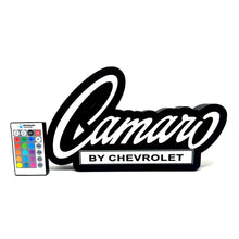 Load image into Gallery viewer, Camaro by Chevrolet LED Light Box Sign