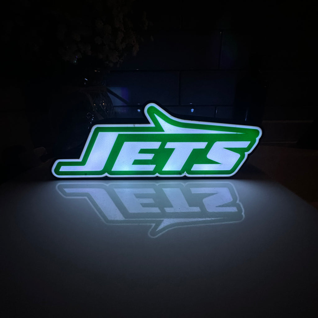 New York Jets Logo LED Light Box Sign