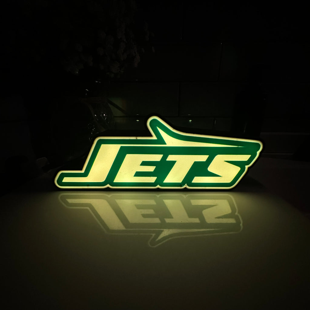 New York Jets Logo LED Light Box Sign