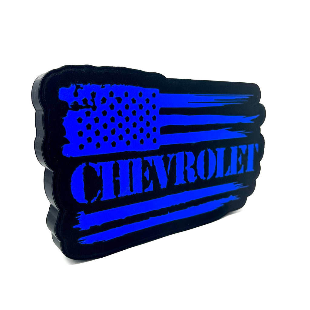 Chevrolet Tattered Flag 3D Sign