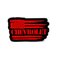 Chevrolet Tattered Flag 3D Sign