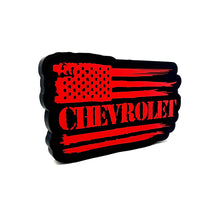 Load image into Gallery viewer, Chevrolet Tattered Flag 3D Sign