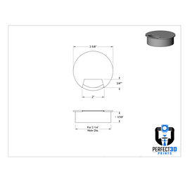 Cable Management Wire Hide Furniture Grommet 3-1/4